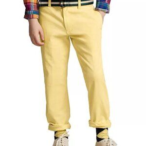 Ralph Lauren Boys Straight-Fit Pants – Size 18M, Yellow